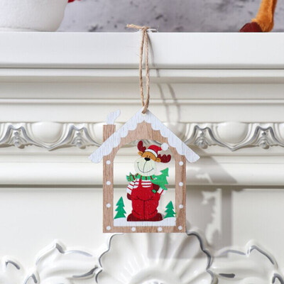 

Toponeto Christmas Decorations Wooden Christmas Tree Decorations Small Pendants