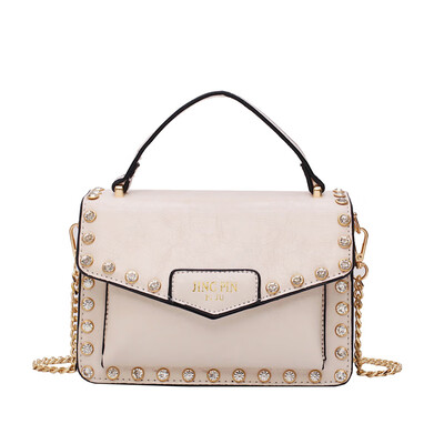 

Ins small bag female chic wild 2019 new wave Korean version of the slung shoulder fashion chain lace small round bag