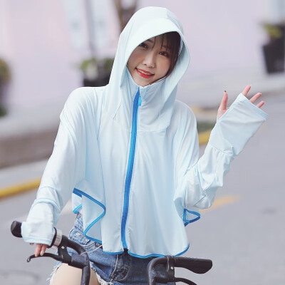 

Sunscreen women 2019 new ultra-thin summer UV fairy coat cycling short sunscreen cloak