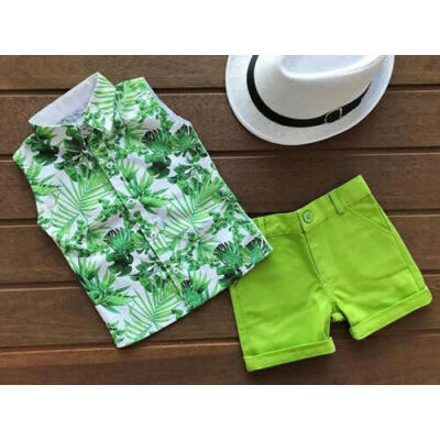 

Toddler Kids Baby Boy Gentleman Clothes Shirt Tops Shorts Pants Formal Outfit US