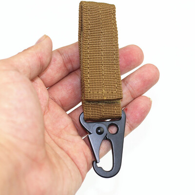 

〖Follure〗High Stength Nylon Military Key Hook Webbing Buckle Hanging Belt Carabiner