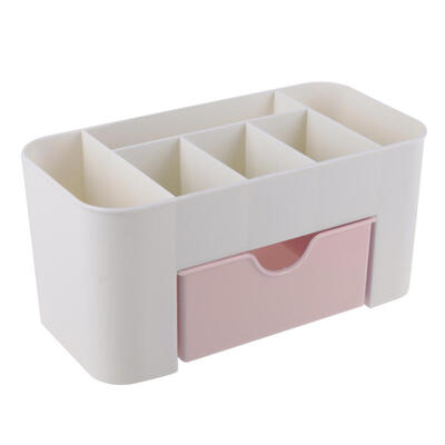 

Creative Desktop 6 Grid Makeup Organizer Storage Cosmetic Case with Drawer