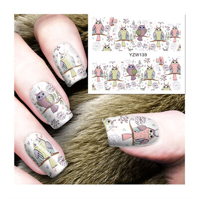 

Gobestart Water Decals Nail Art Transfer Stickers Big Sheet Manicure Decoration