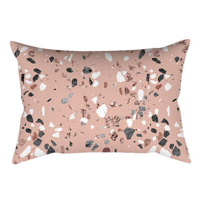 

〖Follure〗Rose Gold Pink Cushion Cover Square Pillowcase Home Decoration30cm X 50cm