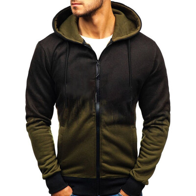 

Toponeto Men Splicing Tie Dyeing Pullover Long Sleeve Hooded Sweatshirt Tops Blouse