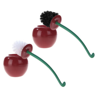 

Cherry Toilet Brush Set Plastic Toilet Cleaning Brush Anti-skid Handle