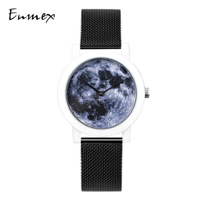 

Enmex lunar concept three-dimensional lunar surface concise creative watch during the translation of holiday gifts