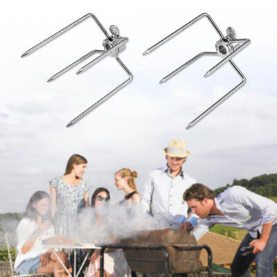 

Greensen 2PCS Multifunctional Stainless Steel BBQ Fork Grill Fork Roast Spit Barbecue Tool