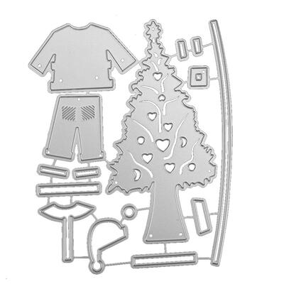 

Christmas Set Cutting Dies Stencils Scrapbook DIY Craft Album Paper Card