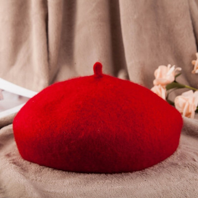 

Autumn winter new lady wool bud cap sweet pumpkin cap warm yuezi cap