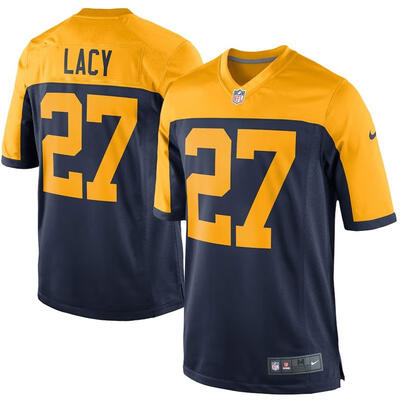 

Youth Football Jersey Green Bay Packers Eddie Lacy Navy Alternate Game Jersey