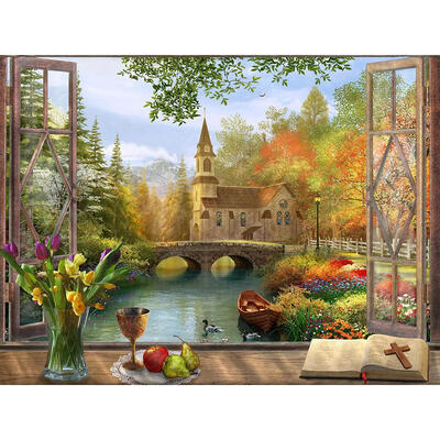

5D DIY Full Drill Diamond Painting Landscape Cross Stitch Embroidery Mosaic
