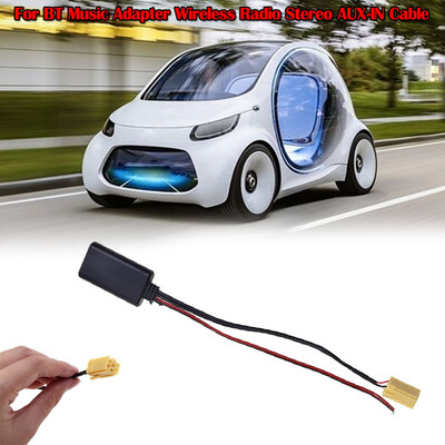 

Tailored Car For BT Music Adapter Wireless Radio Stereo AUX-IN Cable For Smart 451