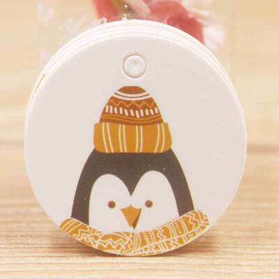 

100pcs\set Cute Circle Shape Kraft Christmas Paper Gift Hang Tag For Christmas Favors\Baby Toy Display Package\Label Tag