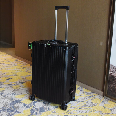 

Spring 2019 new pull pole box fashion suitcase universal wheel men&women board wine red suitcase