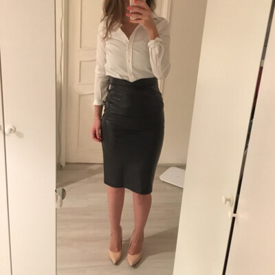 

Womens Sexy Slim Office Trend Skirt Triangle Open Slim High Waist Pencil Skirt