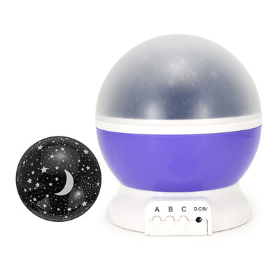 

Romantic Starry Sky Projector Light Bedroom Baby Sleeping Nightlight with Music Rechargeable Rotating Dreamlike Stars Moon Project