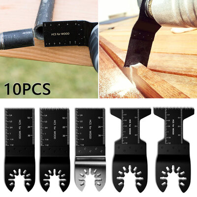 

10pcs Saw Blades High Carbon Steel Straight Blade Fiberboard Cutting Open Hole Wood Oscillating Multitool Jig Saw Blades