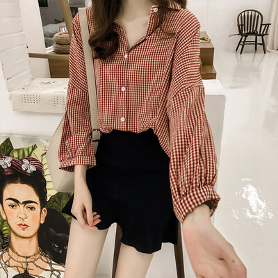 

Womens Tops Loose Stripe Button Down Casual Lapel Plus Size Party T-shirt Blouse