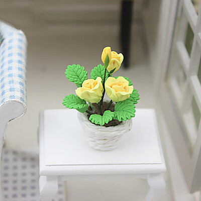 

Tailored Dollhouse Mini Fake Exquisite Green Plant Potted Plant Pretend Play Toy