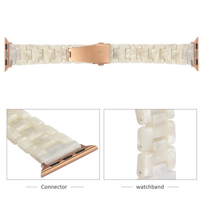 

〖Follure〗Watch Band Acetate FibreMetal Replacement Strap For Apple Watch Series 4 40mm