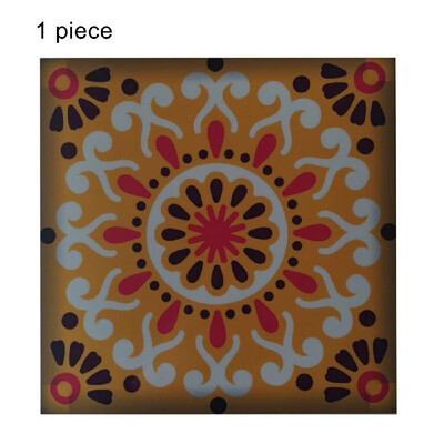 

1PC Self Adhesive Retro Tile Stickers Waterproof PVC Removable Wall Stickers Decals for Kitchen Bathroom Home Tidy Protection
