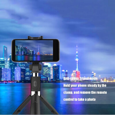 

Multifunctional Wireless BT Selfie Stick for Mobilephone Foldable Handheld Tripods Shutter Remote Extendable Mini Tripod for Phone