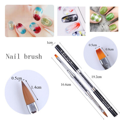 

〖Follure〗Crystal pen Gel Nail Art Brush Set Painting Moulding Pen Modeling Pro