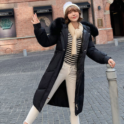 

Toponeto Fashion Outerwear Long Sleeve Hooded Jackets Cotton-padded Pockets Bandage Coats
