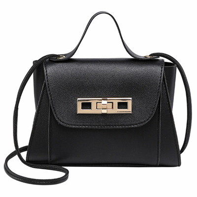 

Women Fashion Wing-shaped Solid Color Flip Cover Shoulder Bag Crossbody Handbag