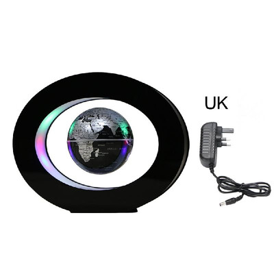 

Magnetic Levitation Floating Globe with Colored LED Lights Anti Gravity Magnetic Levitation Rotating World Map for Children Gift D