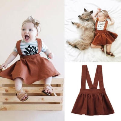 

Infant Newborn Toddler Girls Kid Baby Brace Dress Party Tutu Overalls Skirt Bib Tutu Dresses