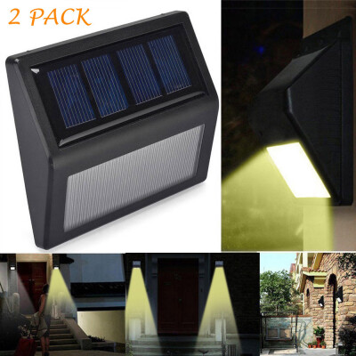 

〖Follure〗LED Solar Power Light Sensor Wall Light Garden Step Stair Deck Lights Lamp