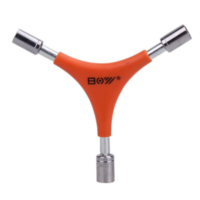 

Bicycle Bike 3Way Y Handle Hex Socket Wrench Trigeminal Repair Tool 8-10mm