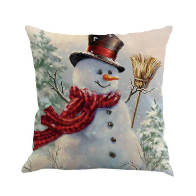 

JPGIF Christmas Sofa Bed Home Decor Pillow Case Cushion Cover