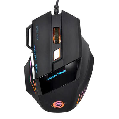 

Fantastic Alternating Light USB 20 7-Button Wired Game Mouse Black