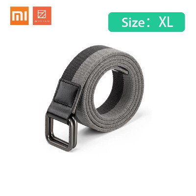 

Xiaomi Qimian Mens CT3801 Leisure Sports 38mm Waistband Stretch fabric Belt Men Belt Double ring alloy Buckle Elastic Fabric Spor