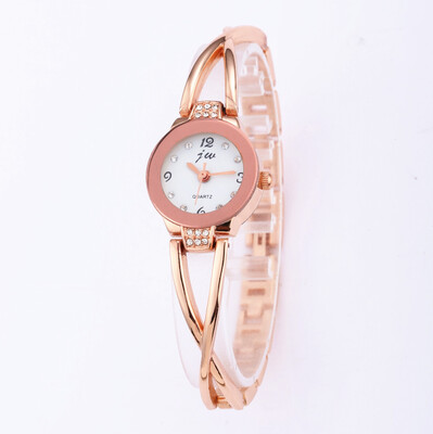

Girls Fashion Watch Bracelet Watch Korean Womens Compact Bracelet Watch Waterproof Quartz Watch Rhinestone Watch