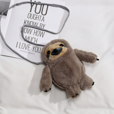 

Tailored Fashion Women Koala Sloth-Like Plush Crossbody Bag Chain Weird Bag Shoulder Bags