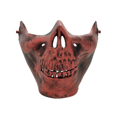 

Cycling Training Ski Mask TPU Half Mask Halloween Half Face Skull Protective Mask For Cycling CS Military Gaming Resistant