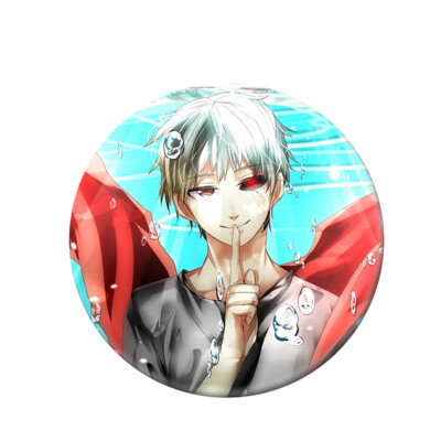 

Tokyo Ghoul Brooch Japanese Animation Tokyo Ghoul Creative Kawaii Brooches & Pins for Clothes Bags Caps&Pencil Cases