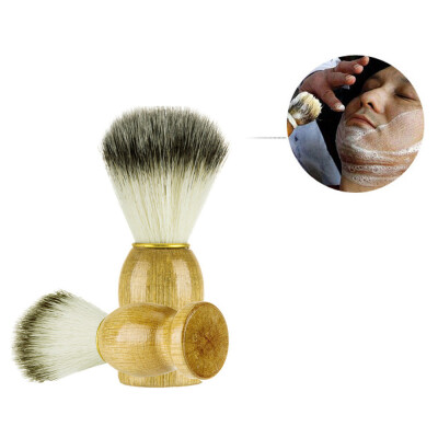 

〖Follure〗Men Shaving Bear Brush Best Badger Hair Shave Wood Handle Razor Barber Tool