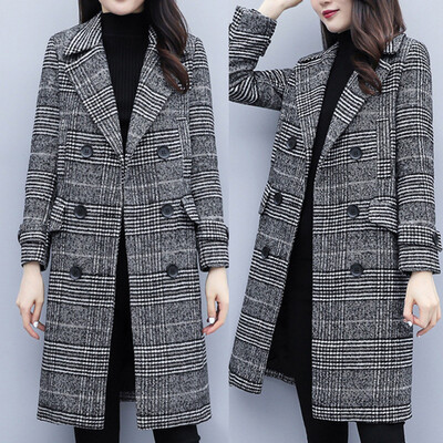 

Tailored Womens Winter Lapel Button Long Trench Coat Jacket Ladies Overcoat Outwear