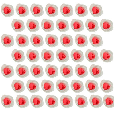 

50Pcs Artificial Flower Foam Rose Head DIY Bear Doll Wedding Party House Decor