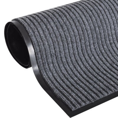 

Gray PVC Door Mat 2 9" x 4 9"