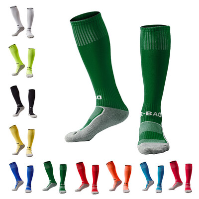 

1 Pair of Children Thick Cotton Footbed Knee High Socks Loom Sock Compression Soft Football Socks