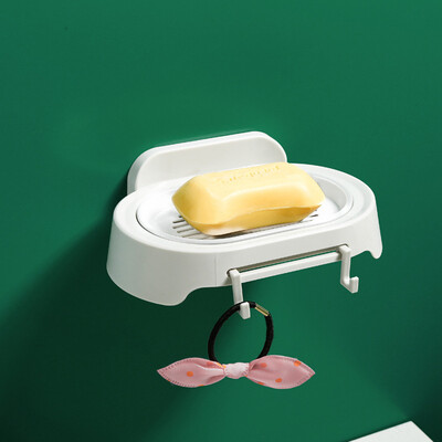 

Gobestart Bathroom Shower Soap Box Dish Storage Plate Tray Holder Case Soap Holder