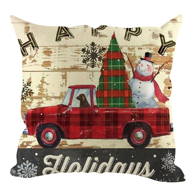 

Siaonvr Christmas Pillow Cover Pillowcases Decorative Sofa Cushion Cover Home Decoration