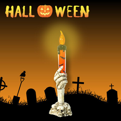 

〖Follure〗1pcs Halloween Candle with LED Tea light Candles for Halloween Decoration part