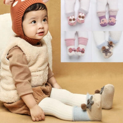 

Cute Newborn Baby Toddler Boys Girls Cartoon Anti-Slip Boots Warm Slippers Crib Socks